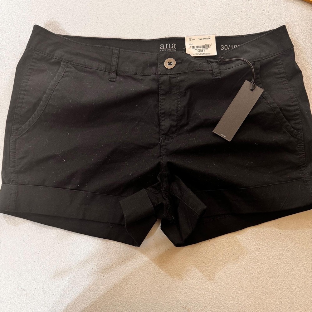 Y2K ANA by A New Approach Petite‎ Black Comfort Waist Pants 30 10P